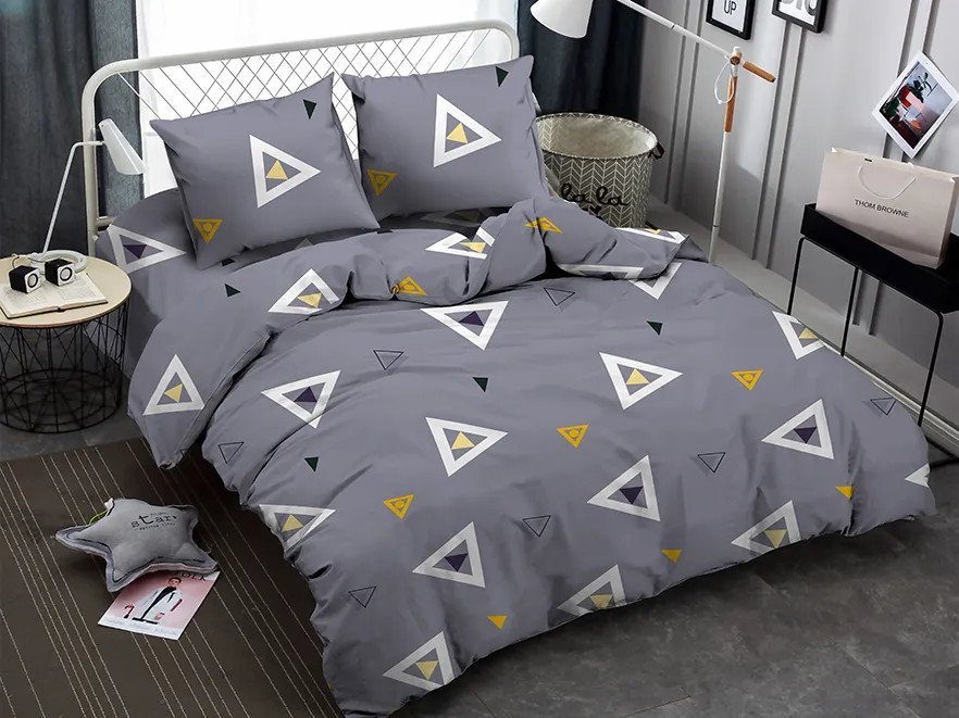 

Постельное белье Amore Mio Dynamic 2сп 36723 (серый/белый/желтый)