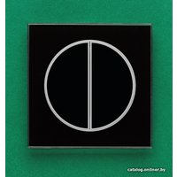 Беспроводной выключатель DeLUMO Takto двухканал. клавишный 9005 (классический черный)