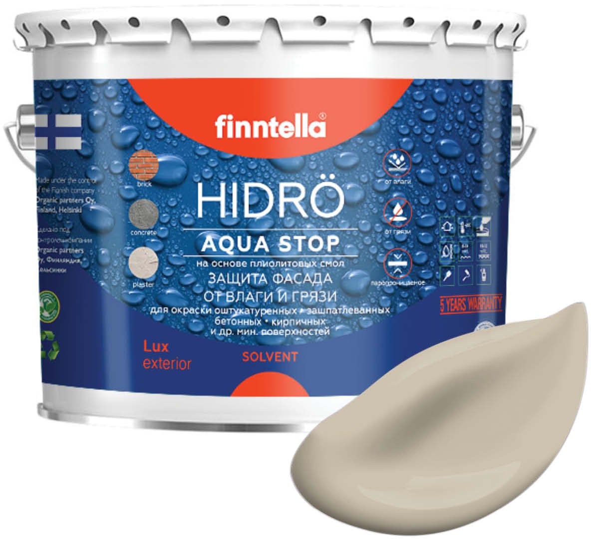 

Краска Finntella Hidro Jolie F-14-1-3-FL089 2.7 л (бежевый)