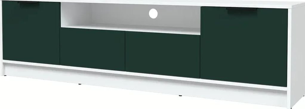 

Тумба Интерлиния ТВ Концепт КТ-ТВ4-50 Глосс (белый платинум/изумруд)