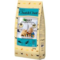 Сухой корм для кошек Chat&Chat Expert Adult Flavoured with Tuna & Peas 15 кг