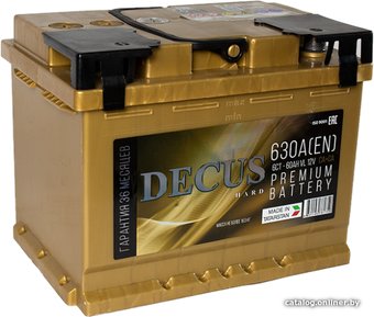 Автомобильный аккумулятор DECUS 6СТ- 60 золото п.п. (60 А·ч)
