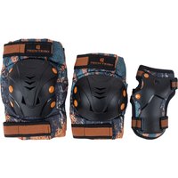 Комплект защиты Tech Team Safe fit adult 1.0 NN013960 (M, черный/оранжевый)