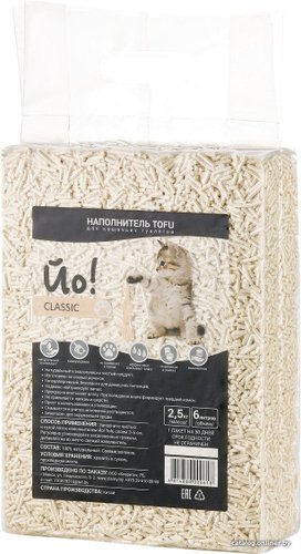 Наполнитель для туалета ЙО! Tofu Классик 6 л