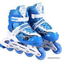 Роликовые коньки Игротрейд HD-P690-B-BS (р. 29-33, белый/синий)