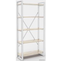 Стеллаж Hype Mebel Стандарт-2 50x200 (белый/древесина белая)