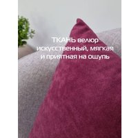 Декоративная подушка Matex Velours 49-821 (2шт, сливовый)