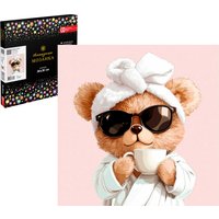 Алмазная мозаика  Феникс+ Мишка с кофе 71439