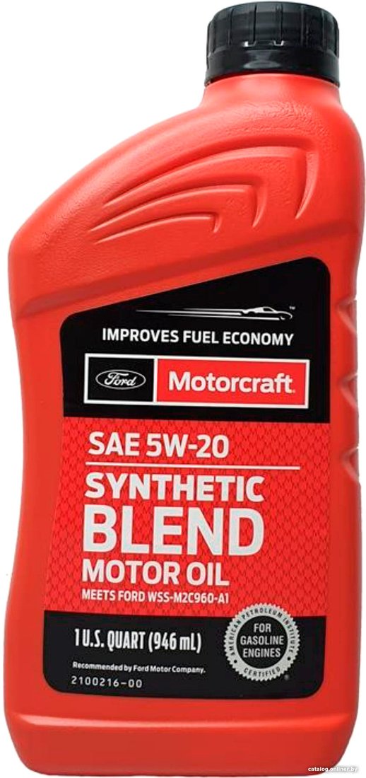 Моторное масло Ford Motorcraft API SP/SN+ 5W-20 Synthetic Blend 946мл