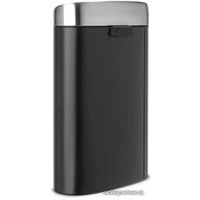 Мусорное ведро Brabantia Touch Bin 40 л (черный матовый/стальной)