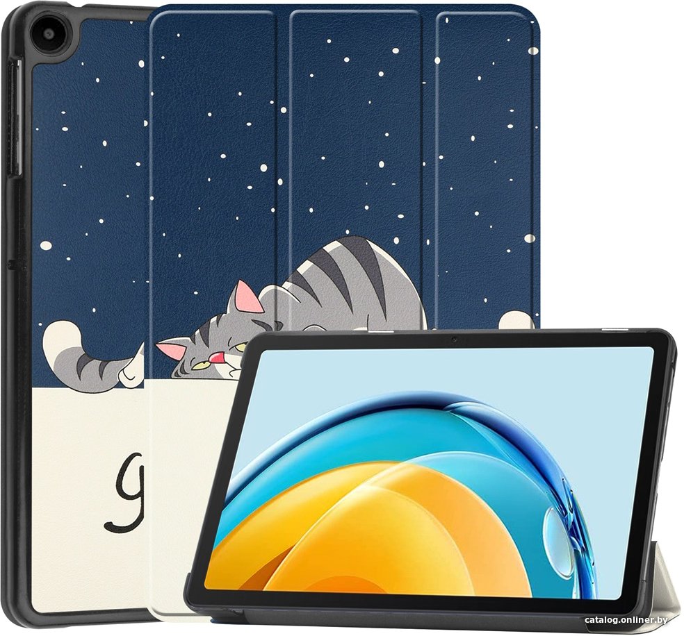 Чехол JFK Smart Case для Huawei MatePad SE 10.4 (спящий кот)