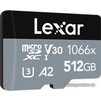 Карта памяти Lexar microSDXC LMS1066512G-BNANG 512GB (с адаптером)