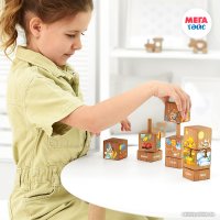 Кубики Mega Toys Кубики на оси Времена года 15205