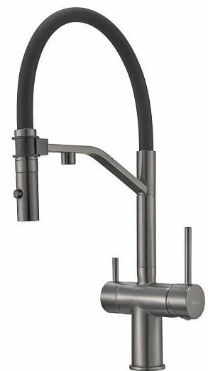 

Смеситель Milacio Ultra 557 MCU.557.GM (вороненая сталь)