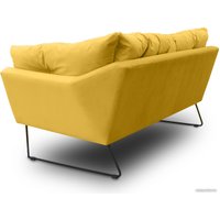 Диван Brioli Анико двухместный (V13/желтый)