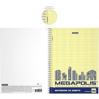 Общая тетрадь Erich Krause Megapolis. Yellow Concept 49804 (80л, клетка)