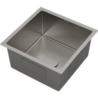 Кухонная мойка Roxen Uno 560210-44 (440*440) сатин под столешницу (с ролл-матом и дозатором)