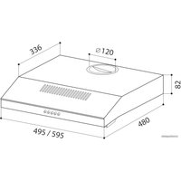 Кухонная вытяжка LEX S 500 (нержавеющая сталь)