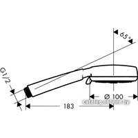 Душевая лейка Hansgrohe Crometta 100 [26824400]