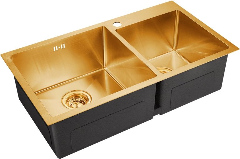 Кухонная мойка Emar EMB-210 PVD Nano Golden