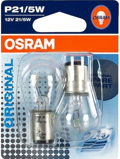 

Галогенная лампа Osram P21/5W Original Line 2шт [7528-02B]