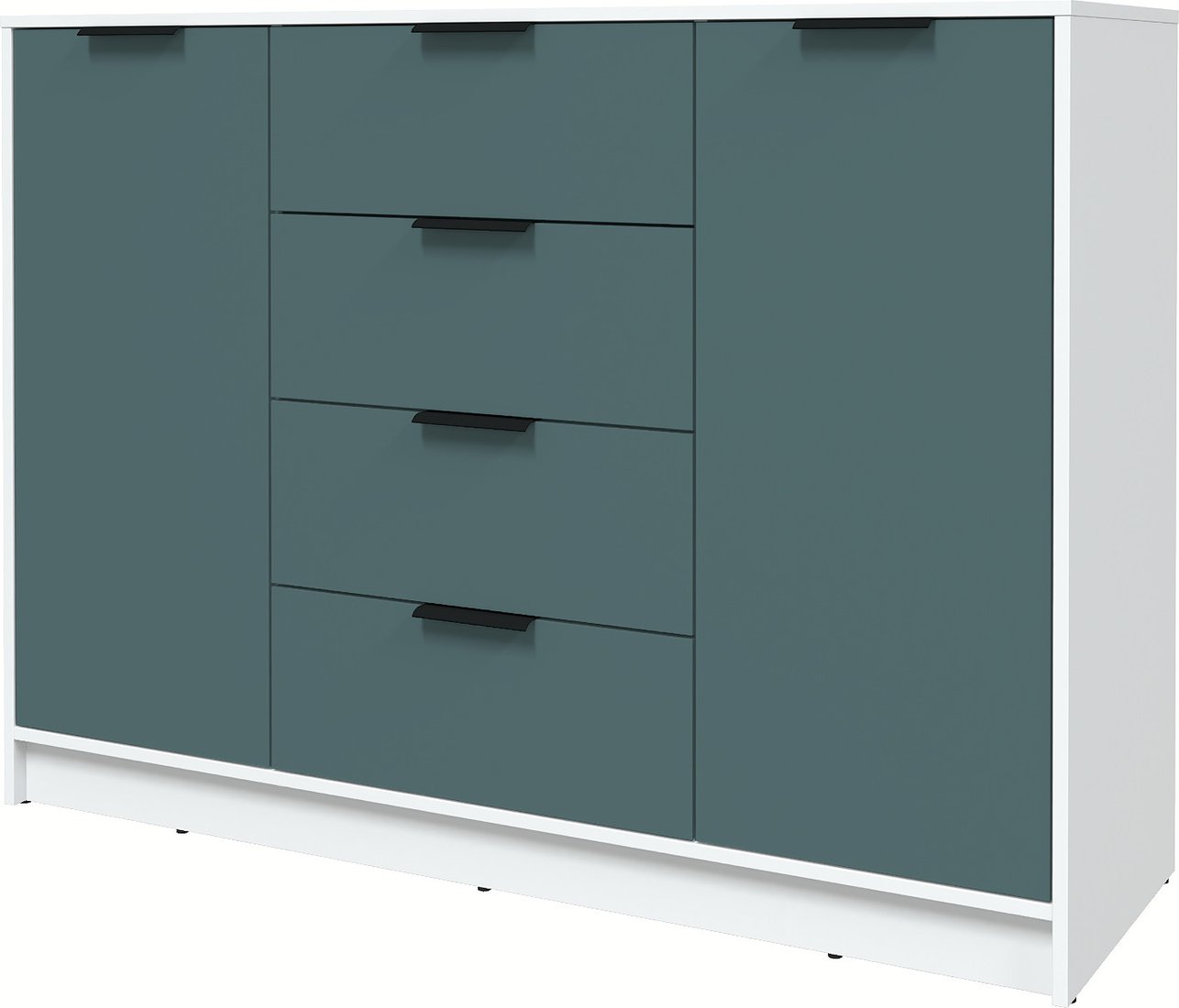 

Тумба Интерлиния Концепт КТ-Т140 Глосс (белый платинум/верде)