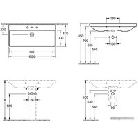 Умывальник Villeroy & Boch Avento 4156A501