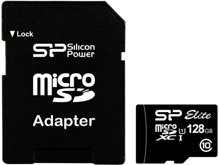 

Карта памяти Silicon-Power microSDXC Elite UHS-1 (Class 10) 128GB (SP128GBSTXBU1V10SP)