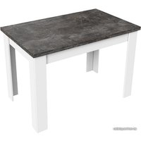 Кухонный стол Трия Промо тип 4 (белый/ателье темный)