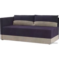 Тахта Лига диванов Никас 105196 (левый, фиолетовый/бежевый)