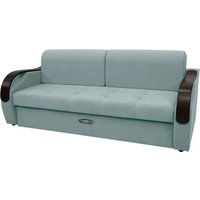 Диван Сириус Лидер-6 НПБ 225x110 (Eva 25 велюр светло-зеленый)