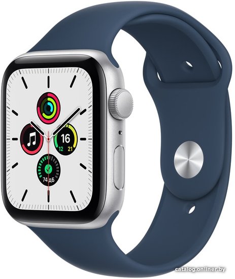 Apple Watch SE 40 мм (srebrny/niebieski)