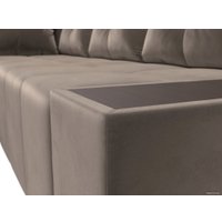 Угловой диван Mebelico Амадэус 109685 (левый, велюр, коричневый)