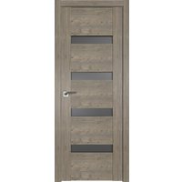 Межкомнатная дверь ProfilDoors 2.81XN R 80x200 (каштан темный, стекло графит)