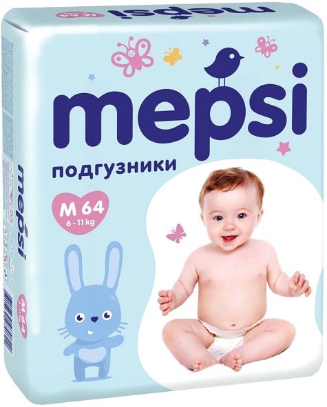 

Подгузники Mepsi M (64 шт)