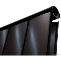 Дизайн-радиатор Silver S 1800 (4 секции, коричневый мат)