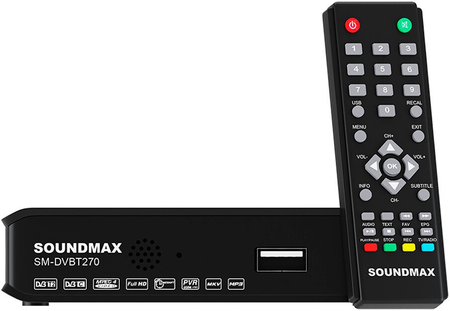 

Приемник цифрового ТВ Soundmax SM-DVBT270