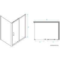 Душевой уголок RGW PA-74B 410874110-14 110x100 (черный/прозрачное стекло)