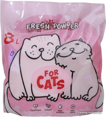 Наполнитель для туалета For Cats Fresh Powder 8 л