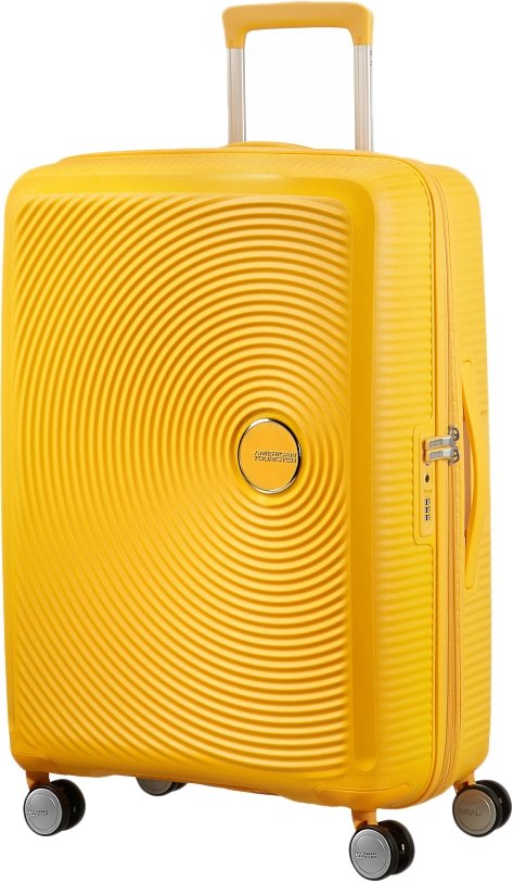 

Чемодан-спиннер American Tourister SoundBox Golden Yellow 67 см