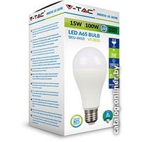 Светодиодная лампочка V-TAC A65 E27 15 Вт 4000 К VT-2015