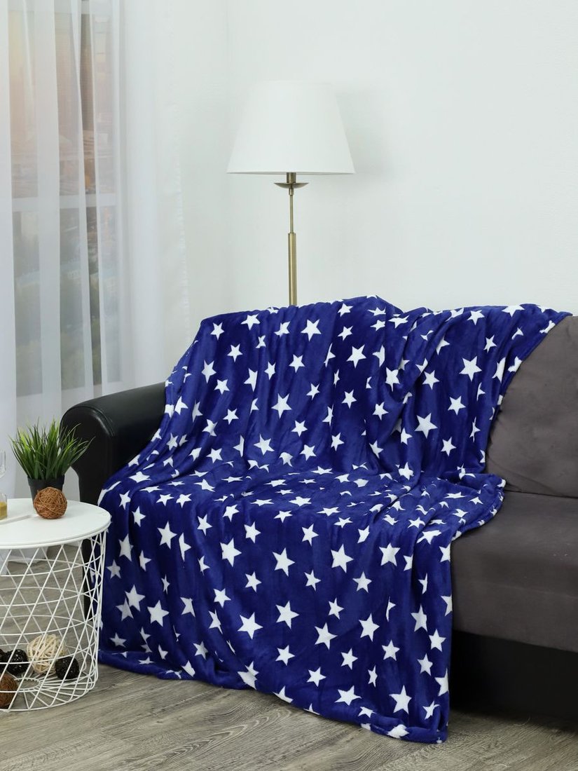 

Плед Tex Republic Звезды TF FN F107BL4 b1520 150x200 см (синий/белый)