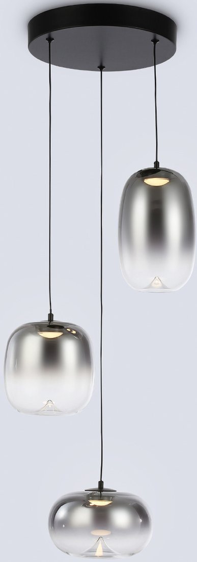 

Подвесная люстра Ambrella light LH11099/3 BK/SM (черный/дымчатый)