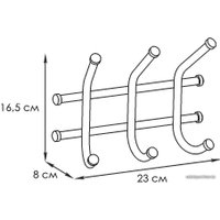 Вешалка для одежды ЗМИ Норма 3 ВН 64 (белый)