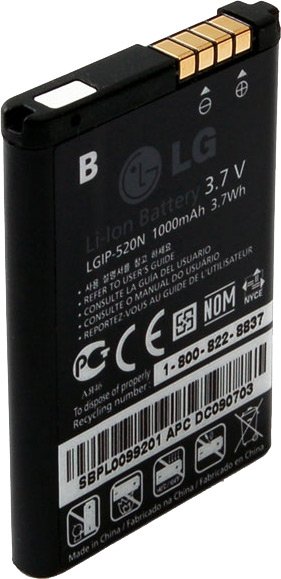 

Аккумулятор для телефона Копия LG LGIP-520N