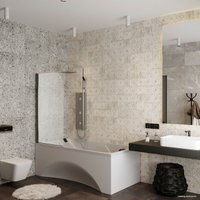 Стеклянная шторка для ванны Roxen Brimen 52010-80B 80х140 в Бресте