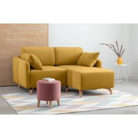 Угловой диван Divan Льери Мини Velvet Yellow 240326 (желтый)