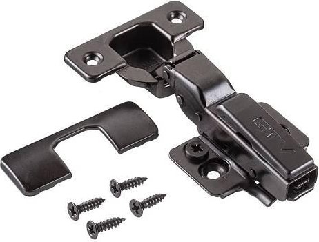 

Мебельная петля GTV Silento Pro с доводчиком полунакладная c эксцентриковой регулировкой без еврошурупа c 3D регулировкой Clipon