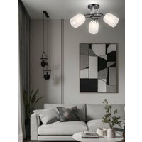 Припотолочная люстра Aitin Pro НПБ 02-3x60-101 K2246/3 (черный/хром)