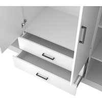 Шкаф распашной Mio Tesoro Хюгге 4D2S (белый)